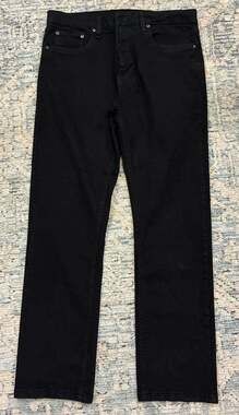 Urban Star Mens Black Denim Jeans Size 36x32
